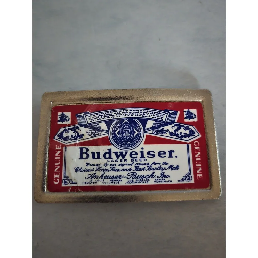 Vtg. Budweiser Belt Buckle (O-17)